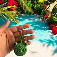 Crochet Frog Keychain Crochet Frog Keychain