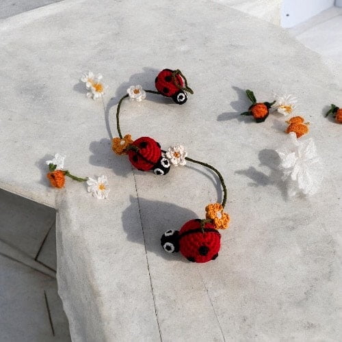 Crochet Ladybug Hanging Crochet Ladybug Hanging