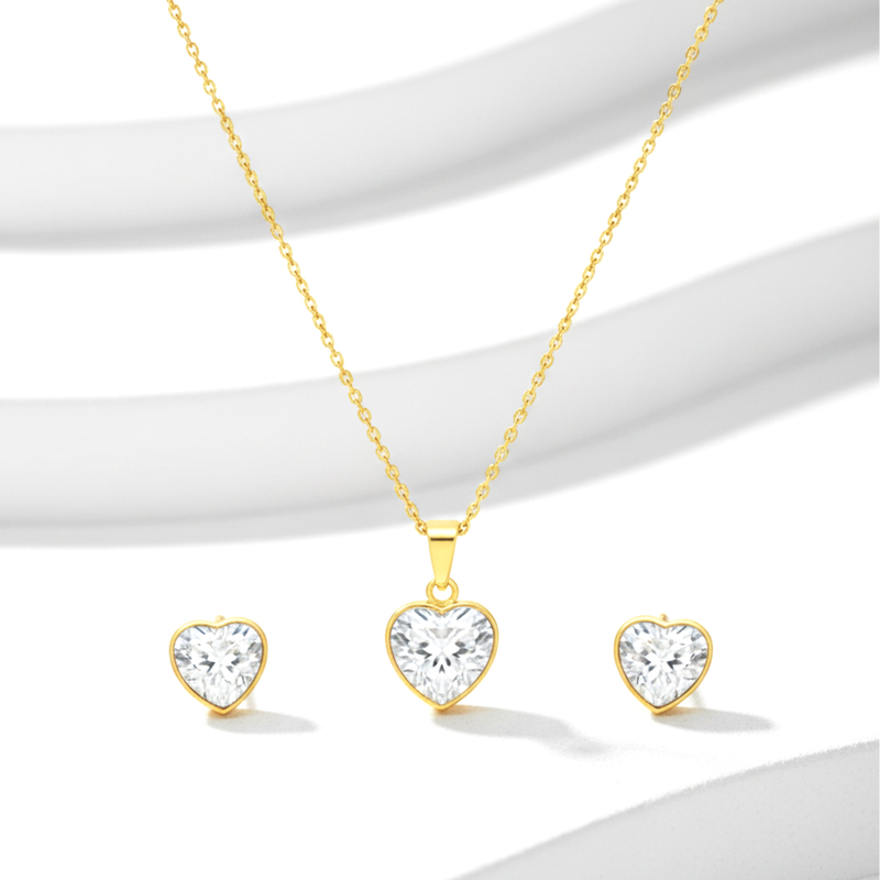KAYYA21 Elegant Gold-Plated Jewelry Set – Stainless Steel
