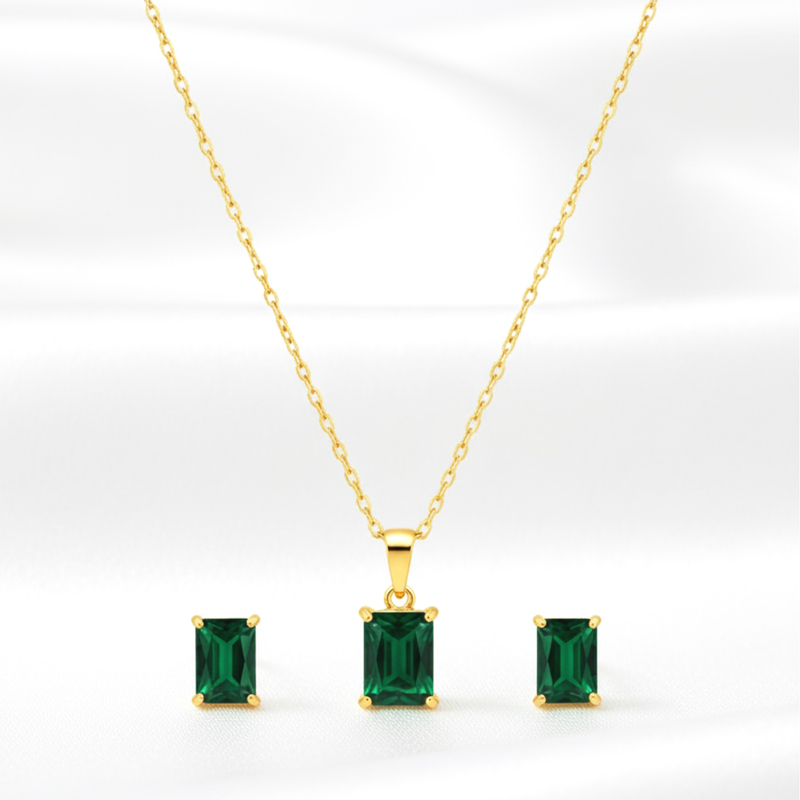 KAYYA21 Elegant Gold-Plated Jewelry Combo Set – Stainless Steel