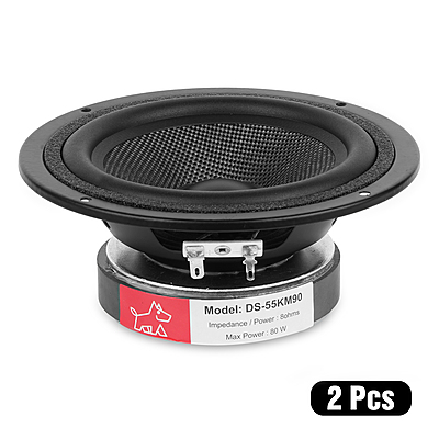 DS-55KM90 Mid range 5.25" Kevlar cone 4Ohms 50 Watts (2 Pcs)