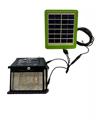 Semi 2 Window Tungsten Solar Lights For Outdoor Led Waterproof Auto On/Off Solar Light Set