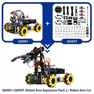 ESP32 5-DOF Robot Arm Kit Expansion Pack for QD001 (Without Car)