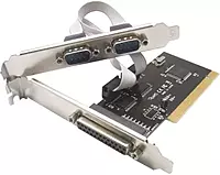 PCI 2 x DB9 (Serial, RS232) & 1 x DB25 (LPT1 Parallel) Ports PCI Card with Chipset Network Interface Card (Black) PCI 2 x DB9 (Serial, RS232) & 1 x DB25 (LPT1 Parallel) Ports PCI Card with Chipset Network Interface Card (Black)