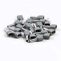 4 sq.mm Twin Insulated Ferrule (GRAY) Pack of 10 4 sq.mm Twin Insulated Ferrule (GRAY) Pack of 10