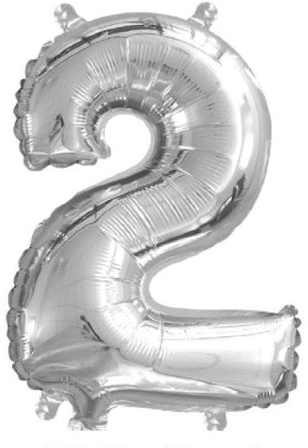 The Magic Balloons Store-16" FOIL Balloons - Silver Numbers