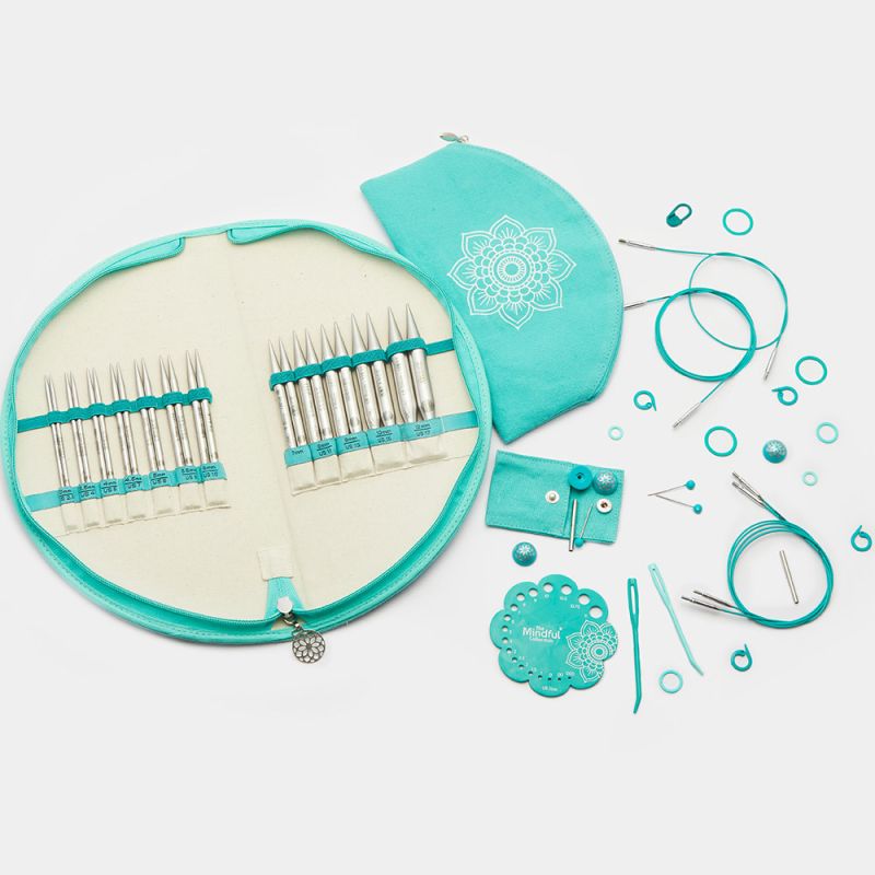 GRATITUDE SET - Normal interchangeable knitting needle set 13cm/5''- THE MINDFUL COLLECTION GRATITUDE SET - Normal interchangeable knitting needle set 13cm/5''- THE MINDFUL COLLECTION