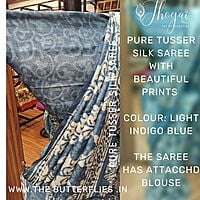 PURE TUSSER SILK SAREE ssgSTUS22503