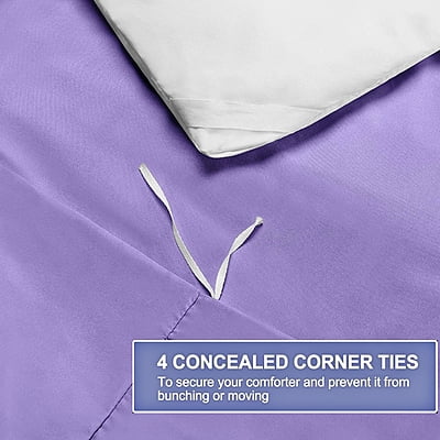 Duvet / Comforter Cover Microfiber 300 TC Plain Ultra soft - Lavender
