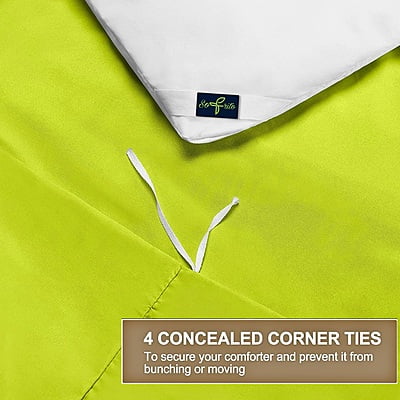 Duvet / Comforter Cover Microfiber 300 TC Plain Ultra soft - Parrot Green