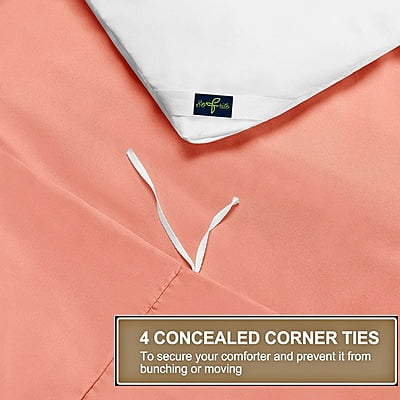 Duvet / Comforter Cover Microfiber 300 TC Plain Ultra soft - Peach