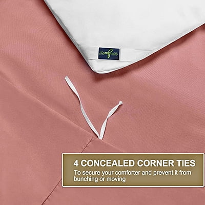 Duvet / Comforter Cover Microfiber 300 TC Plain Ultra soft - Rose Gold