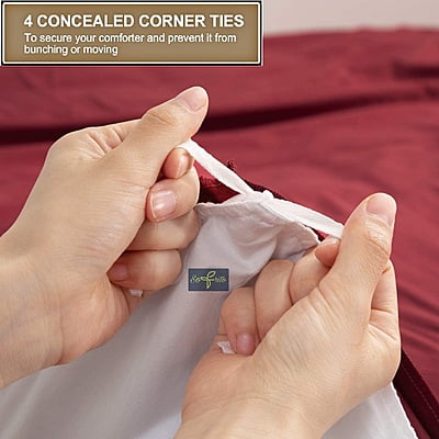 Duvet / Comforter Cover Microfiber 300 TC Plain Ultra soft - Burgundy red Duvet / Comforter Cover Microfiber 300 TC Plain Ultra soft - Burgundy red