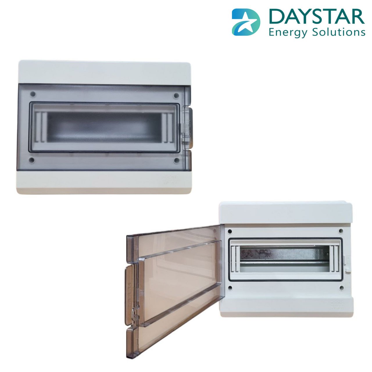 Type 2 - Weatherproof 12-Way MCB Box with Clear PVC Enclosure and Open-Type Cover for Power Distribution (27cm x9cm x21cm) Type 2 - Weatherproof 12-Way MCB Box with Clear PVC Enclosure and Open-Type Cover for Power Distribution (27cm x9cm x21cm)