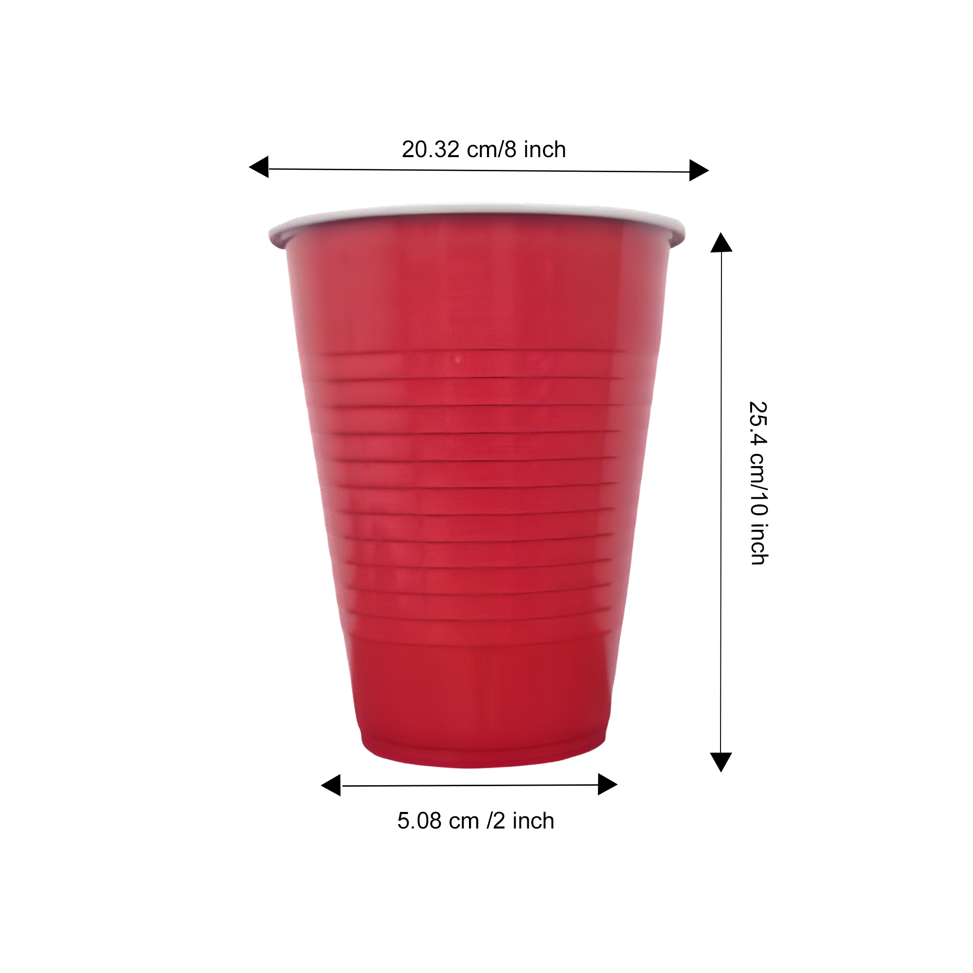Set of 10 | 360ml Pong Glasses | Reusable Party Drinking Glasses for New Year, Bachelor, Retirement, Wedding, Adults Parties & Games | Pong Cups | Party Supplies