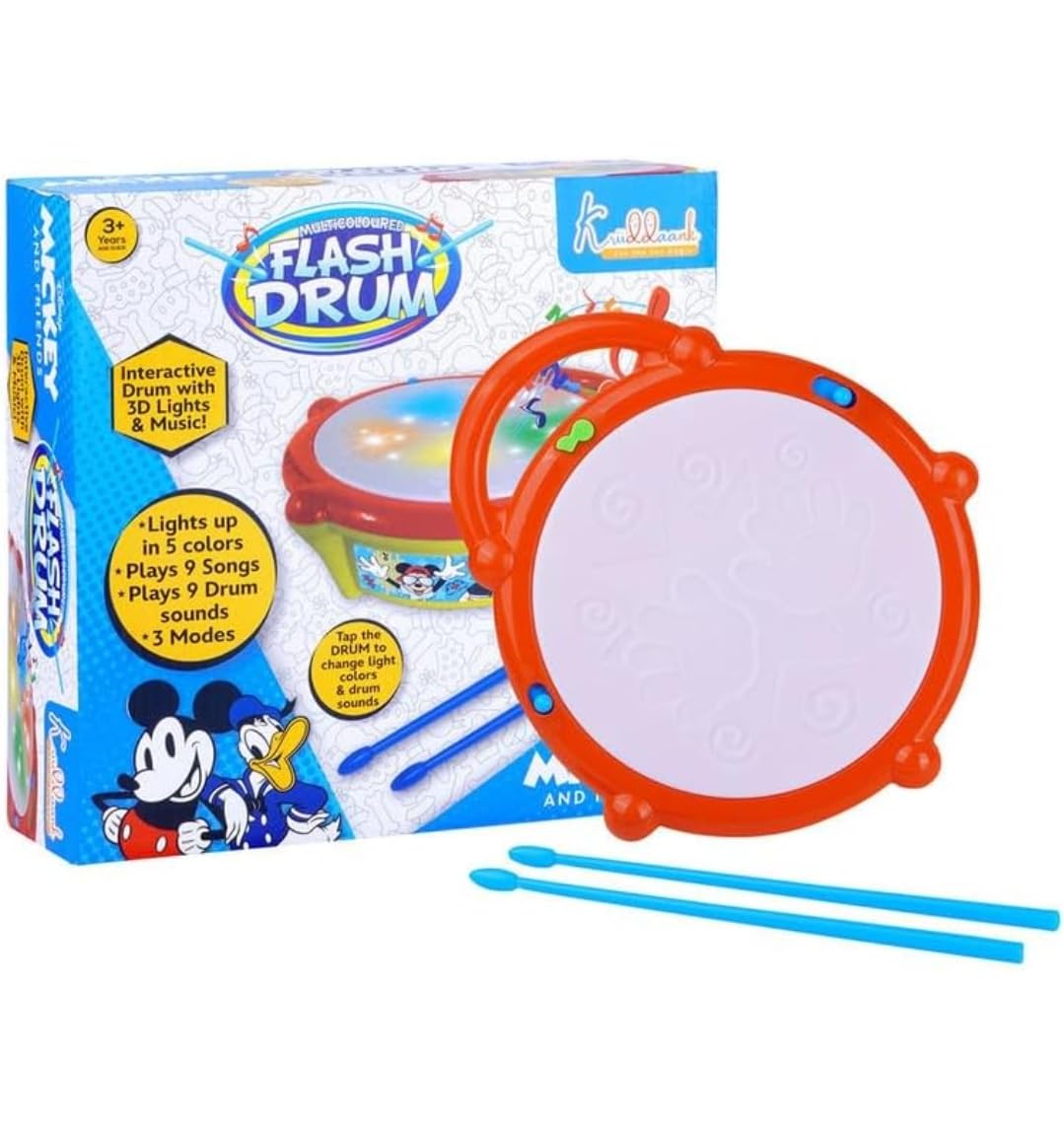 Mickey, Flash Drum Toy with Flash Light & Music Mickey, Flash Drum Toy with Flash Light & Music