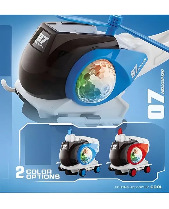 Folding Helicopter Toy, Lights & Music Folding Helicopter Toy, Lights & Music