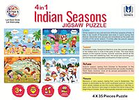4in1 Indian Seasons Jigsaw Puzzle for Kids