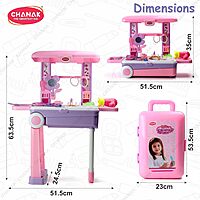 Beauty Set Suitcase On Wheel with 23 Pieces