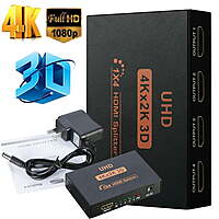 HDMI Splitter 1X8, 1 in 8 Out HDMI Port, Supports 3D 4Kx 2K Full HD 1080P, Compatible for TV, Monitor, Gaming Console, HDTVs, DVD Player ,LED, Projector (Not a Switch) (Black) HDMI Splitter 1X8, 1 in 8 Out HDMI Port, Supports 3D 4Kx 2K Full HD 1080P, Compatible for TV, Monitor, Gaming Console, HDTVs, DVD Player ,LED, Projector (Not a Switch) (Black)