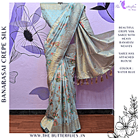 BANARASI CREPE SILK SAREE DCMSBNS24297 BANARASI CREPE SILK SAREE DCMSBNS24297