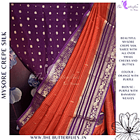 CREPE SILK SAREE NISSCRE24377