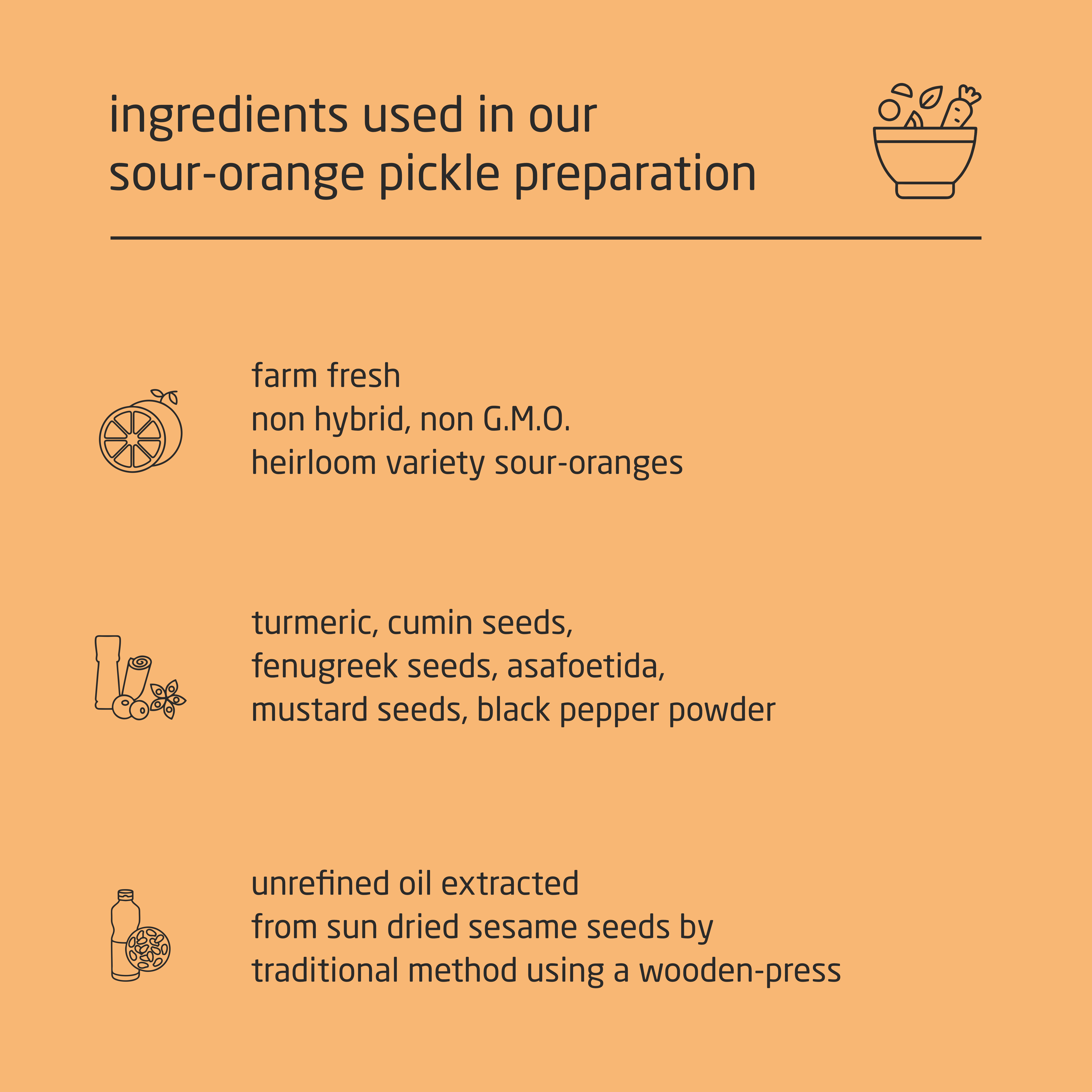 Premium Cold-Packed Pepper Sour-Orange Pickle – 185g Premium Cold-Packed Pepper Sour-Orange Pickle – 185g
