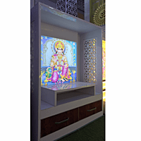 Hanuman Ji Mandir Printed on Acrylic with Storage Space | Sehrawat Brothers