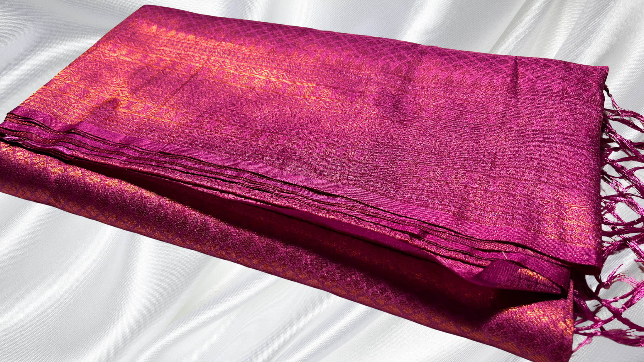 Softy Kubera Single Color Silk Saree - Pink