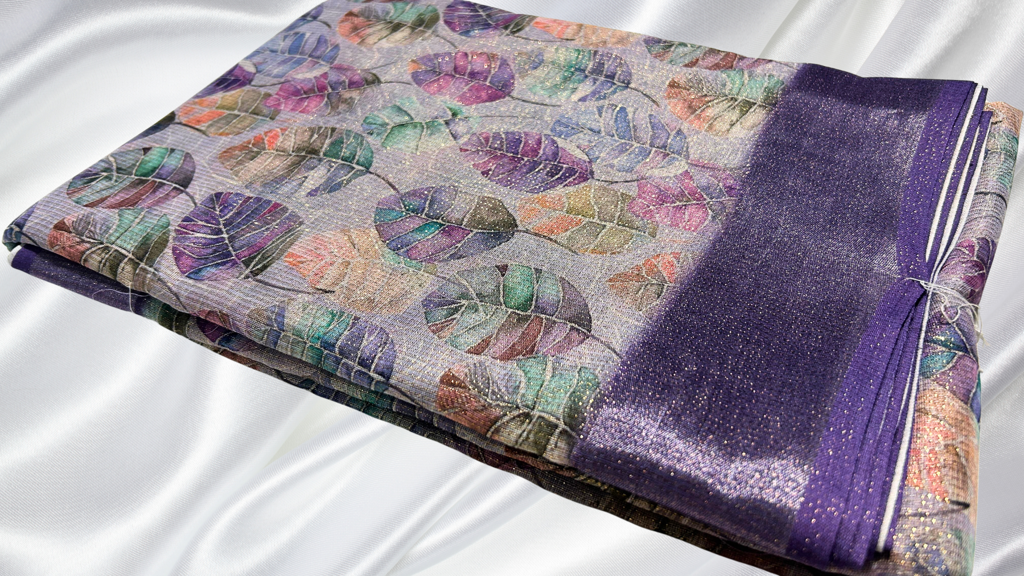 Jardoshi Tissue Fancy Jari Saree - Lavendar