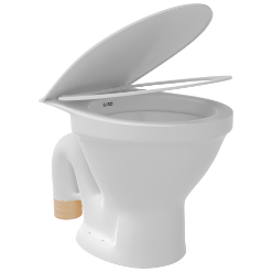 EWC-22111PP Apple EWC S Trap With Normal Close Seat Cover, Hinges, Fixing Accessories