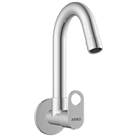 NE-1608 Sink Cock With Swinging Spout With Wall Flange (Wall Mounted Model)
