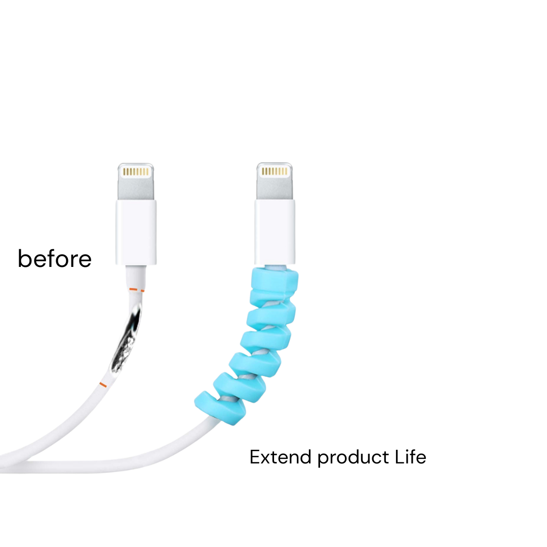 Spiral Charger Cable Protector for All Earphone & Cable Cover Spiral Charger Cable Protector for All Earphone & Cable Cover