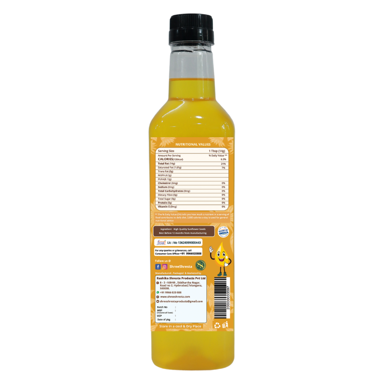 Wood-Pressed Sunflower Oil