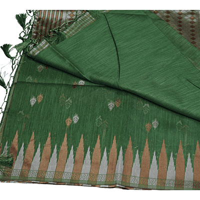 Shloka Saree (Parrot Green)