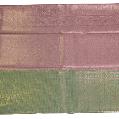 Ruchi Saree (Light Green + Peach)