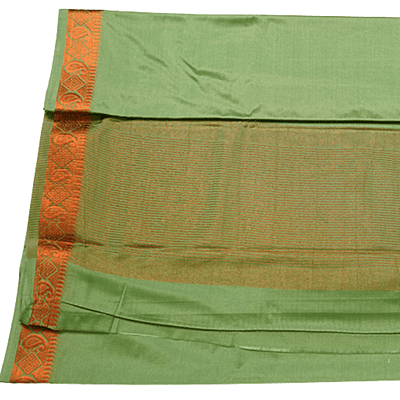 Mysore Silk Saree (Pista Green)