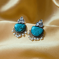 Kavya Studs- Turquoise Blue Kavya Studs- Turquoise Blue