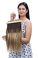 Honey Brown - Balayage | Seamless | 3-Piece Set | Clip-In Volumizers