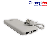 Champion Power Bank Champ 114 Capacity 10000 mAh White (BIS Certified) Champion Power Bank Champ 114 Capacity 10000 mAh White (BIS Certified)