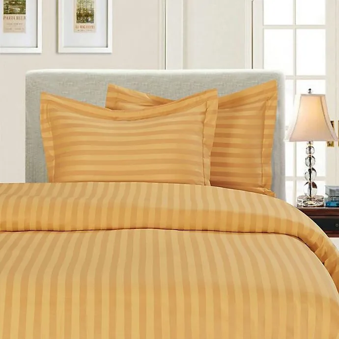 Sofrito Bedsheet Glace Cotton 300 TC - Striped - Gold Sofrito Bedsheet Glace Cotton 300 TC - Striped - Gold