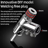 Banana Plug Y-Shaped Adapter Rhodium Plated - Black - BP-YRPB Banana Plug Y-Shaped Adapter Rhodium Plated - Black - BP-YRPB