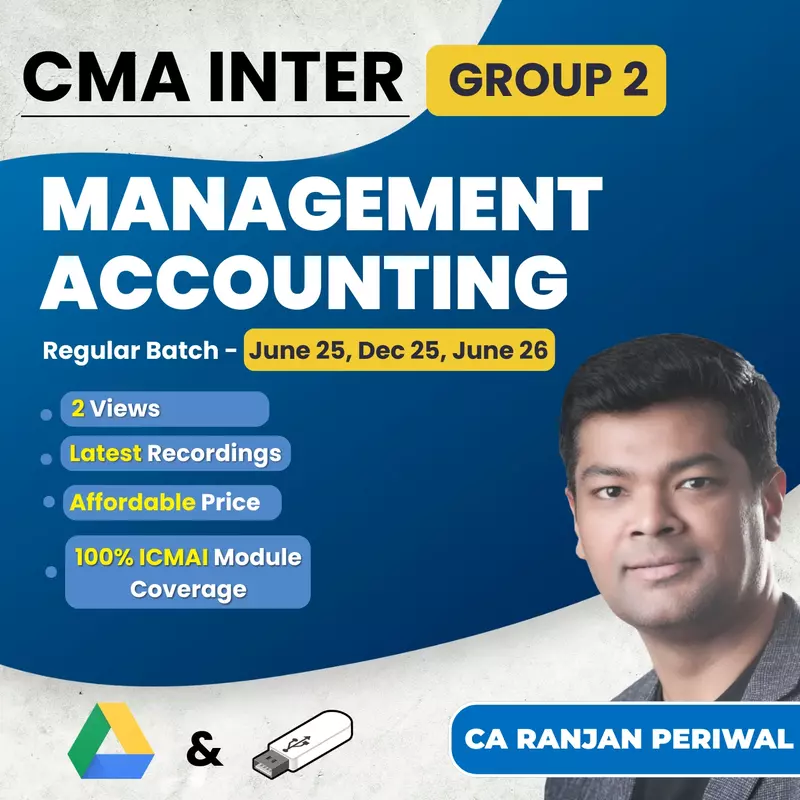 CMA Inter Management Accounting (Group 2) By CA Ranjan Periwal CMA Inter Management Accounting (Group 2) By CA Ranjan Periwal