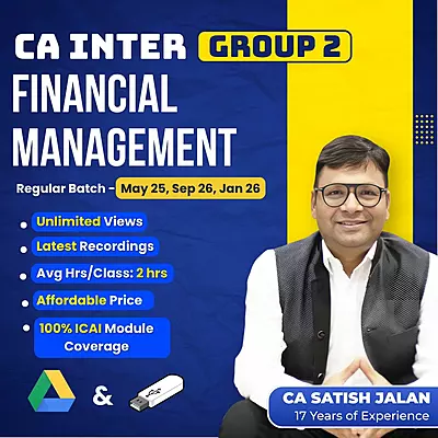 CA Inter Financial Management (Group 2) By CA Satish Jalan