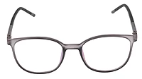 Unisex Square Spectacle Frame. Matte Grey Color Rim. Grey &Black Color Temple. Size-MEDIUM.