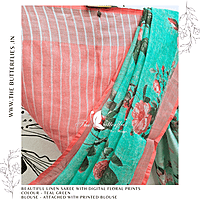 PURE LINEN SAREE  YBRSLIN23433