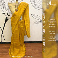 CRUSHED TISSUE SILK SAREE USTSTES23518 CRUSHED TISSUE SILK SAREE USTSTES23518