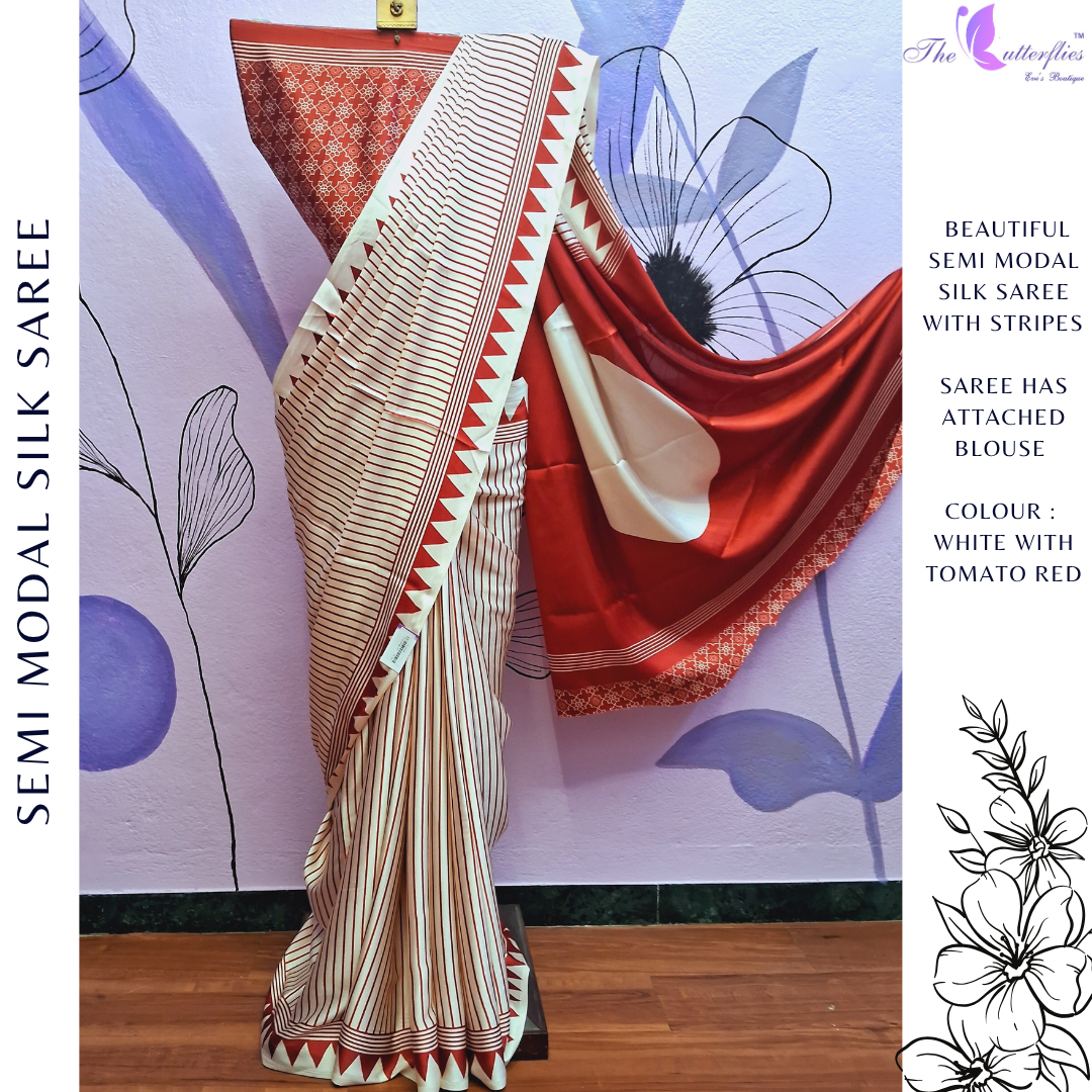 SEMI MODAL SILK SAREE  DCMSmss24257