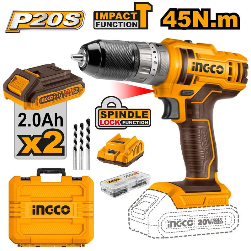 INGCO Lithium-Ion  impact drill CIDLI201452