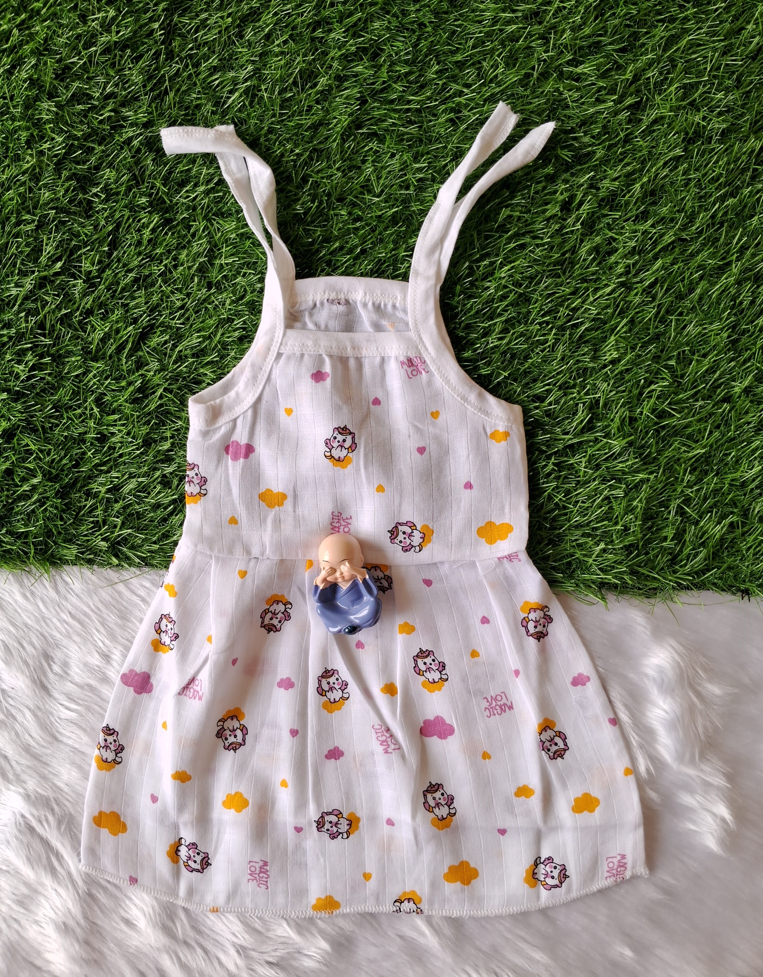 Muslin Knot Frock - Unicorn Muslin Knot Frock - Unicorn